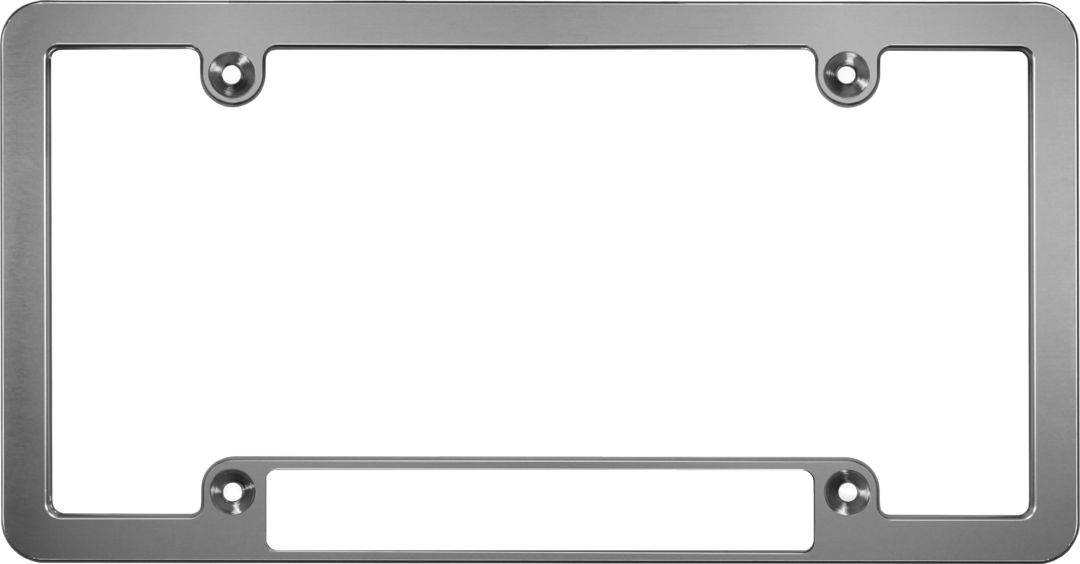 Billet Aluminum License Plate Frames Single Badge